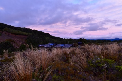 sunset at the hut